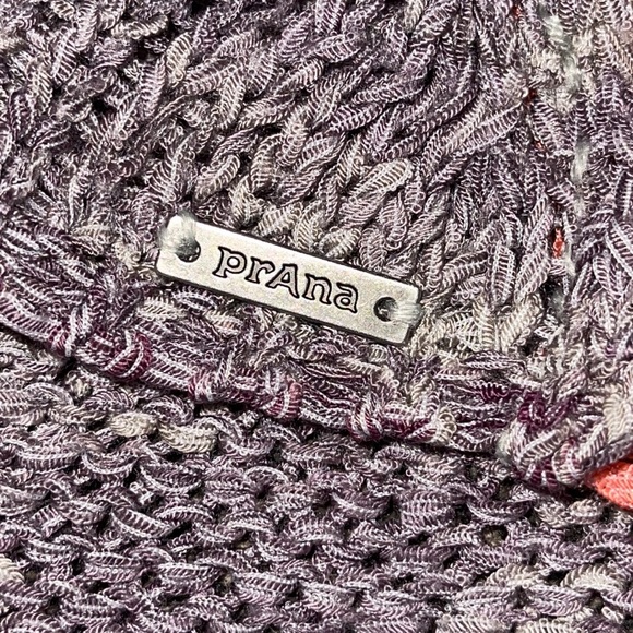 Prana Vignette Sweater Asymmetrical V-Neck in shades of purple gray pink Size XS - Picture 5 of 7